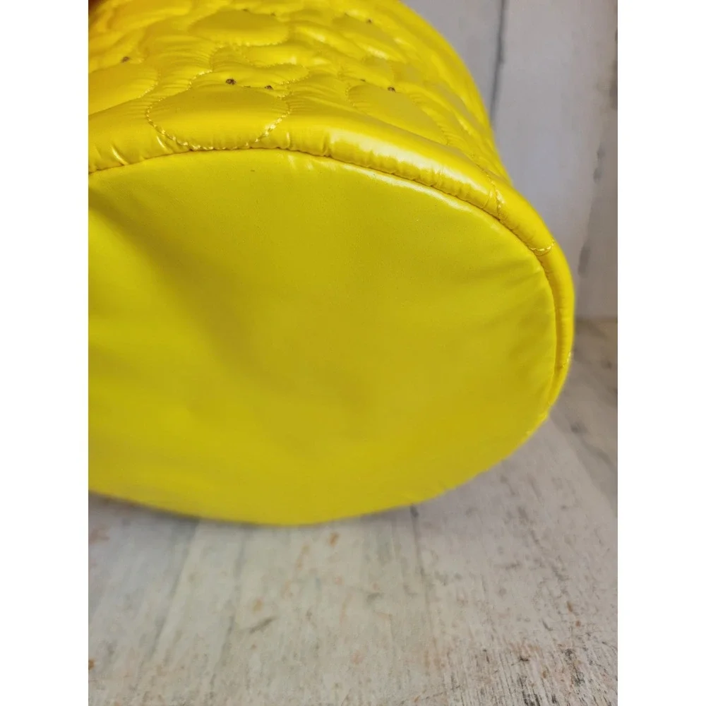 Bath body works peeps NEW quilted fabric Easter basket yellow bunny home